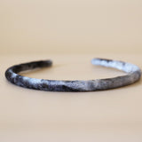 Tight Headband Velor Silver Gradation No Studs