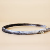 Tight Headband Velor Silver Gradation No Studs