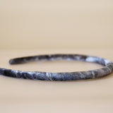 Tight Headband Velor Silver Gradation No Studs