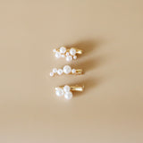 Gold Pearl 3pcs Clip