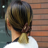 Cocoa Brown Heart Clip