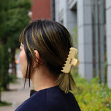 Cream Yellow Gloss Hair Clip