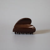 Cocoa Brown Heart Clip
