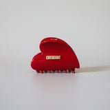 Rose Red Heart Clip