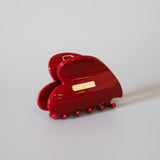 Rose Red Heart Clip