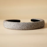 Slender Headband Brown Wool No Studs