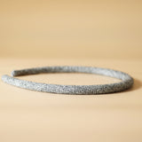 Tight Headband Grey Wool No Studs