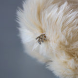 White Fur Scrunchie