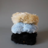 White Fur Scrunchie