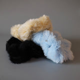 White Fur Scrunchie