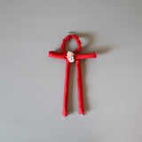 Big Red Ribbon Hair Pony