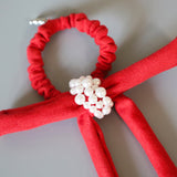 Big Red Ribbon Hair Pony