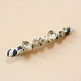 Straight Hair Clip White Gold