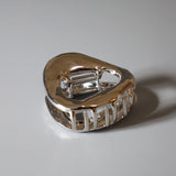 Silver Mouth Hair Clip