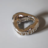 Silver Mouth Hair Clip