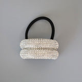 Double Silver Ring Studs Hair Pony