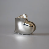 Metal Silver Heart Hair Clip