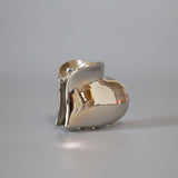 Metal Silver Heart Hair Clip
