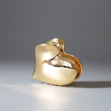 Gold Heart Hair Clip