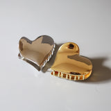 Gold Heart Hair Clip