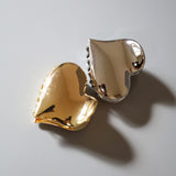 Metal Silver Heart Hair Clip