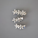 Silver Flower 3pcs Clip