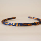 Tight Headband Orange Navy Blue