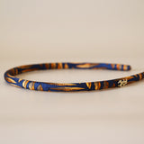 Tight Headband Orange Navy Blue