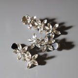 Silver Flower 3pcs Clip