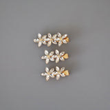 Gold Flower 3pcs Clip