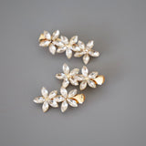 Gold Flower 3pcs Clip