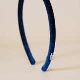 Tight Headband Velour Blue