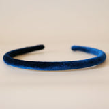 Tight Headband Velour Blue