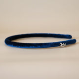 Tight Headband Velour Blue