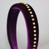 Purple Velour Studs OG Headband