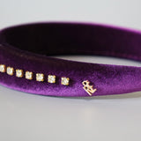 Purple Velour Studs OG Headband
