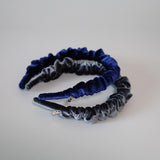Navy Velour Gather Headband