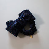 Navy Ribbon Kira Hair Pony