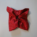 Red Jacquard Shuriken Scrunchie