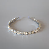 Silver Clear Studs Headband