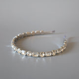 Silver Clear Studs Headband