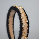 Beige Mohair Headband