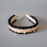 Beige Mohair Headband