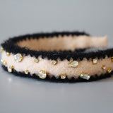 Beige Mohair Headband