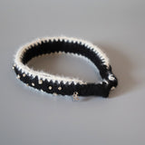 Black White Mohair Headband