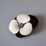 White Flower Hair Pony
