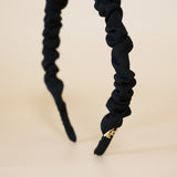 Gather Headband Silk Black