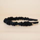 Gather Headband Silk Black