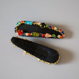 Black Rainbow Piping Hair Pin