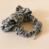 Riboon Mini Scrunchie Grey Silver